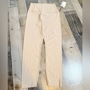 SPLITS59 Super High Waist Leggings Latte Nude Minimalist Athleisure Yoga Pilates